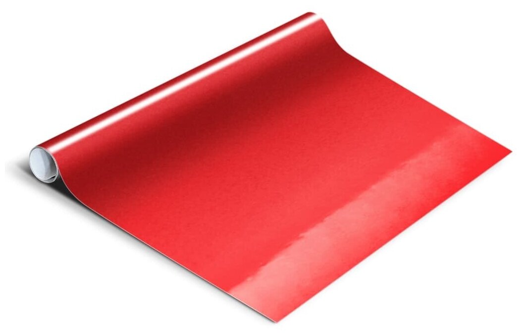 Самоклеящаяся пленка для мебели D&B, красный, глянцевая, 45 см - фотография № 6