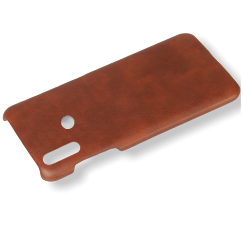 фото Фирменный чехол задняя накладка панель бампер для huawei p30 lite / huawei nova 4e из качественной импортной кожи мужской женский коричневый mypads