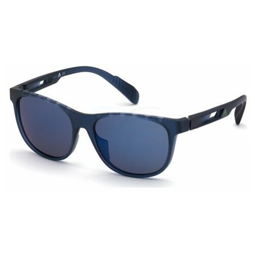 фото Солнцезащитные очки adidas, оправа: пластик, спортивные, с защитой от уф, синий