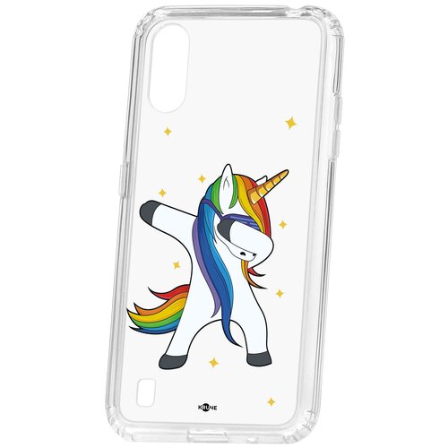 фото Чехол на samsung galaxy a01/a015 kruche print единорожка кruче