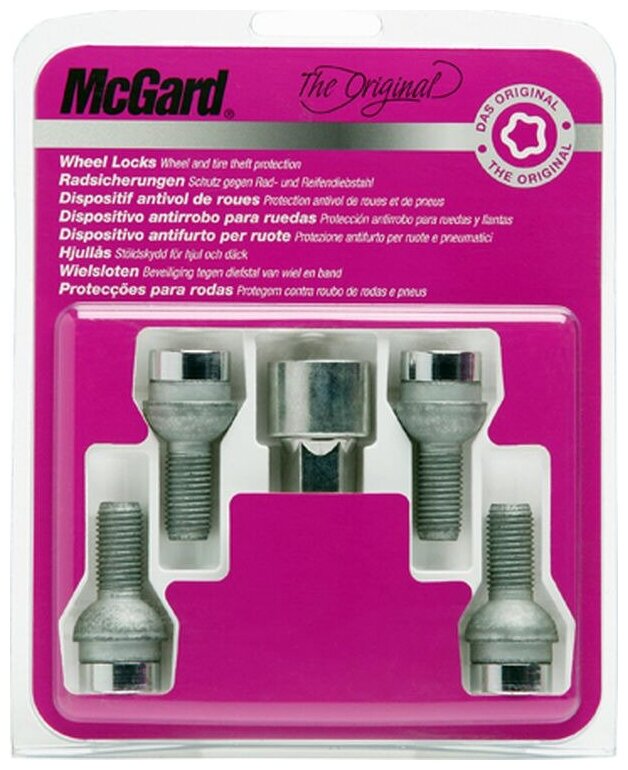 Болты-секретки McGard 28028SU M12x1.5 L24.1mm S17mm