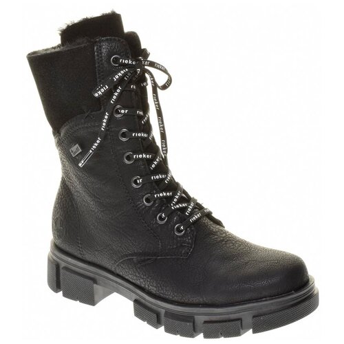 фото Ботинки rieker женские зимние, размер 37, цвет черный, артикул y7128-00