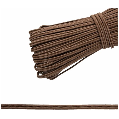 С1094 (C653) Шнур 'сутаж' 3мм*50м (черный), 50 м