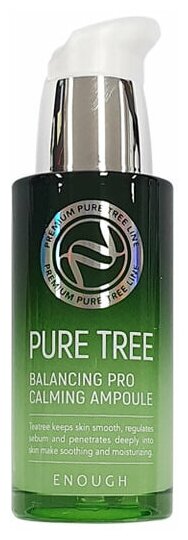 Сыворотка чайное дерево Pure Tree Balancing Pro Calming Ampoule 30мл ENOUGH - фото №3