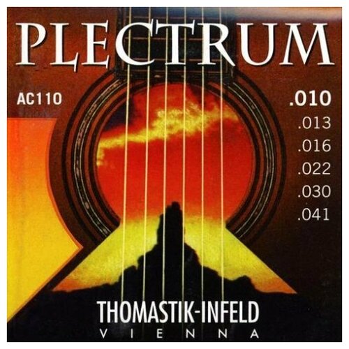 Струны для акустической гитары Thomastik AC110 Plectrum 10-41 струны для акустической гитары thomastik ac110 plectrum 10 41