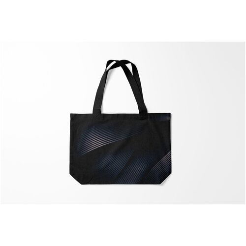 фото Сумка-шоппер / 46х35 см / тренды / геометрия минимализм burnettie