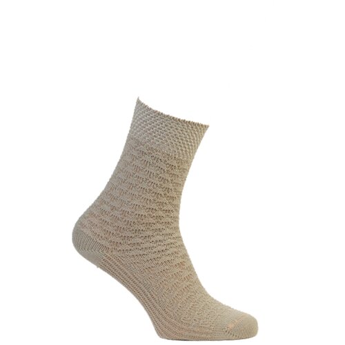 фото Носки пингонс, 3 пары, размер 25 (размер обуви 38-40), бежевый