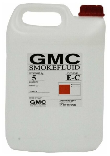 GMC SmokeFluid/E-C жидкость для дыма 5 л, медленного рассеивания, Италия