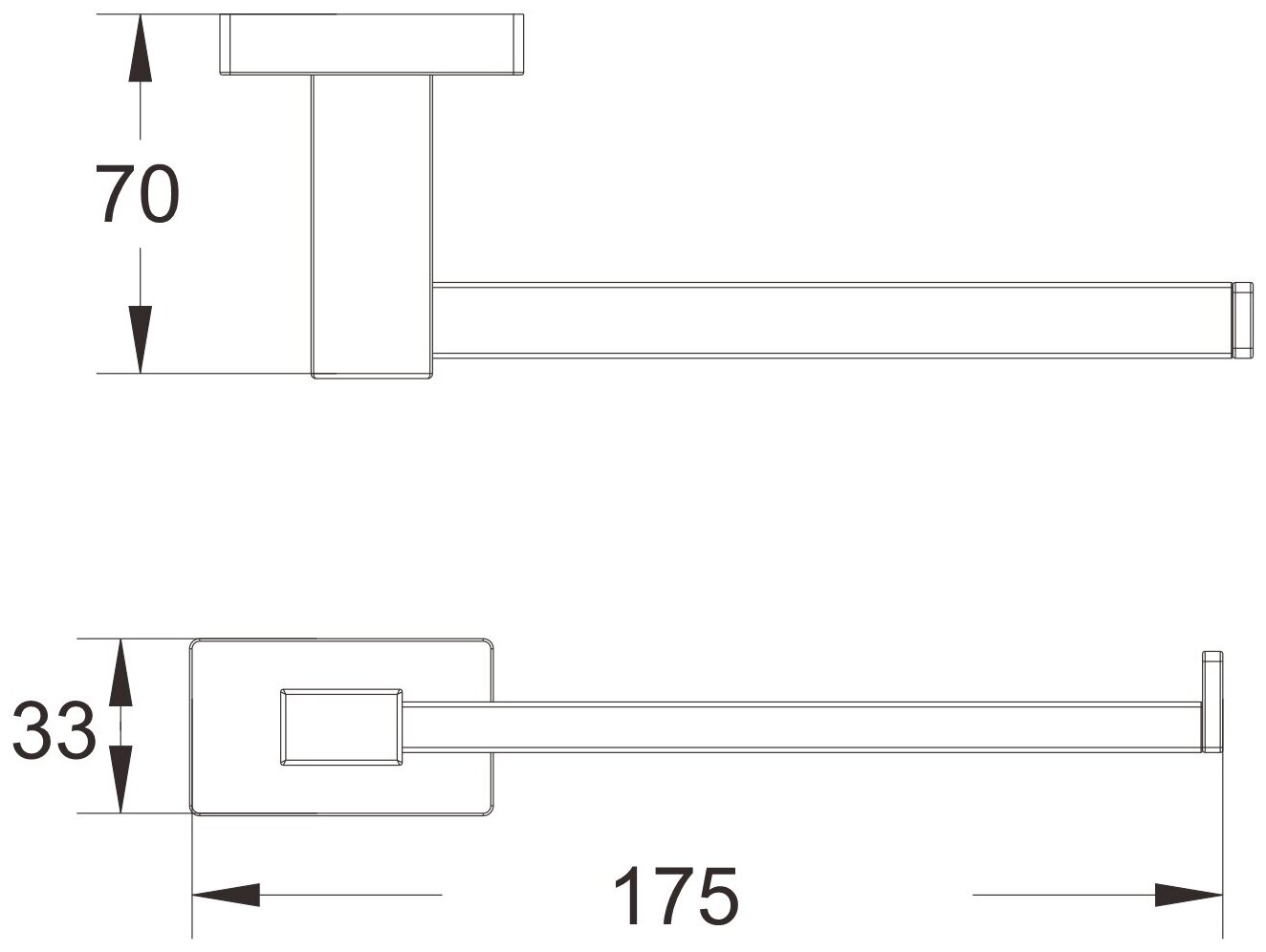 Держатель туалетной бумаги Shevanik SG5615 хром — фото 1