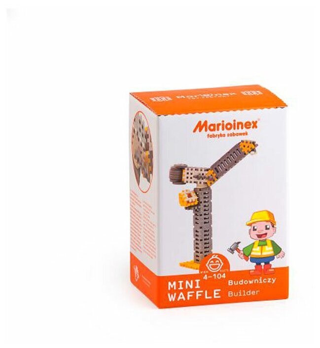 Конструктор Marioinex "Мини вафли — Строитель"(средний) – 59 элементов