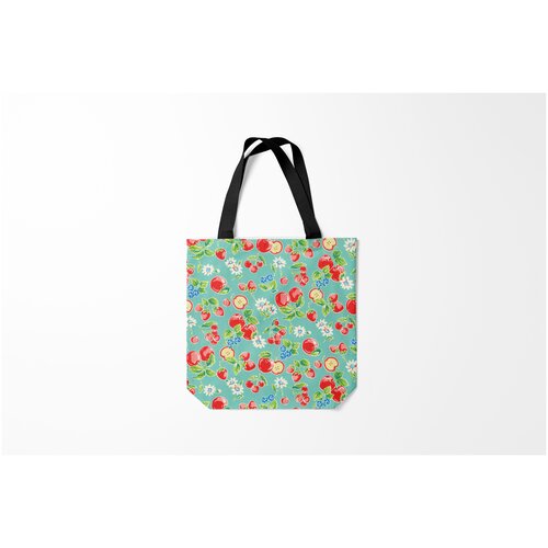 фото Сумка-шоппер / 40х40 см / девушкам / красивые рисунки яркое лето burnettie