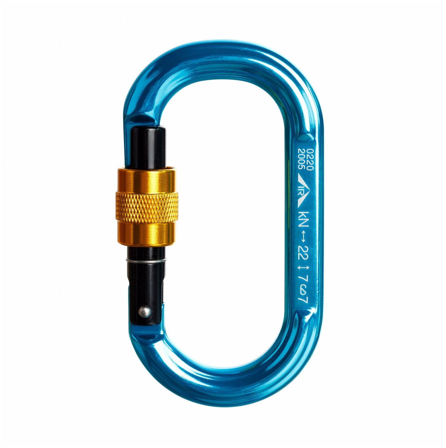 Легкий овальный карабин с муфтой кейлок 22 кН