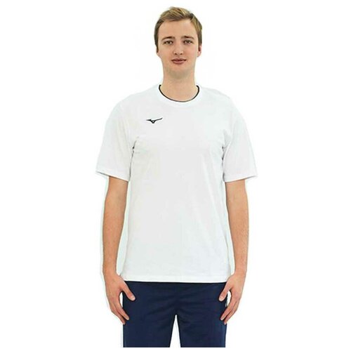 фото Футболка мужская mizuno 32ea7040 71 tee полиэстер белый цвет белый размер xl