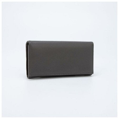 фото Кошелёк на кнопке, цвет серый нет бренда