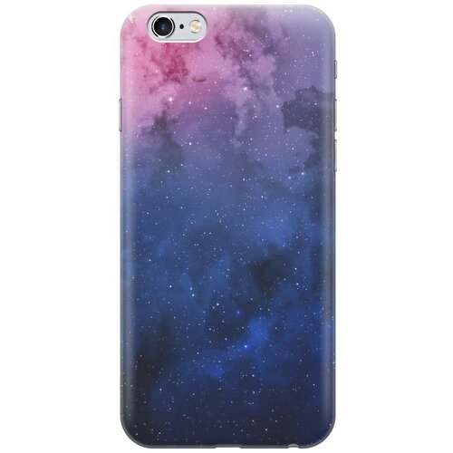 фото Gosso ультратонкий силиконовый чехол-накладка для apple iphone 6s / 6 с принтом "звездное зарево"