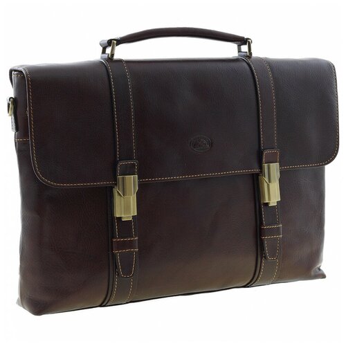Мужской кожаный портфель Tony Perotti 330006/2 коричневый