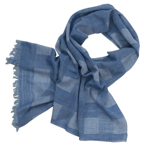 фото Шарф мужской lindenmann lindenmann размер:180 х 50 см цвет: голубой арт. 630150002