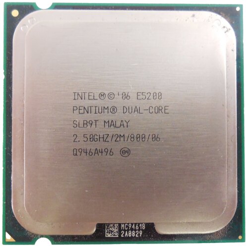 Процессор Intel Pentium E5200 LGA775, 2 x 2500 МГц, OEM процессор intel pentium e2160 lga775 2 x 1800 мгц oem