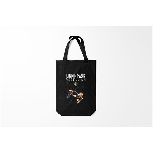 фото Сумка-шоппер / 31х42 см / рок / linkin park честер burnettie