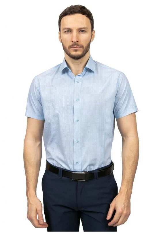 Рубашка GroStyle, размер 42/182, голубой