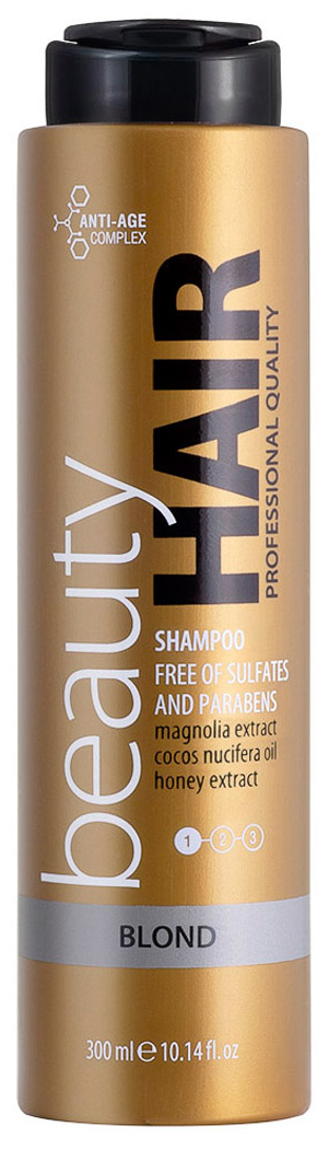 Шампунь увлажнение и питание BEAUTY HAIR BLOND SHAMPOO SULFATE FREE 300 мл