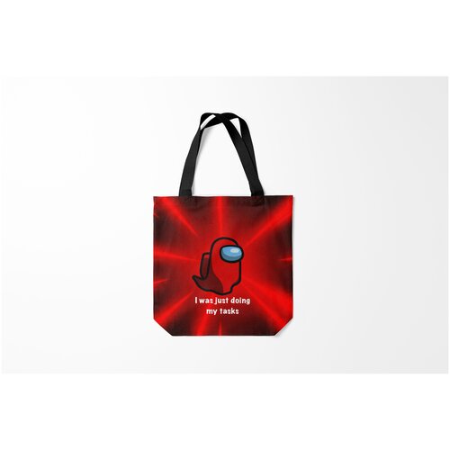 фото Сумка-шоппер / 40х40 см / геймерам / among us us. burnettie