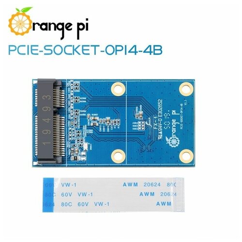 фото Orange pi 4 плата расширения pcie socket специальный интерфейс opi4 к плате адаптера mini pcie