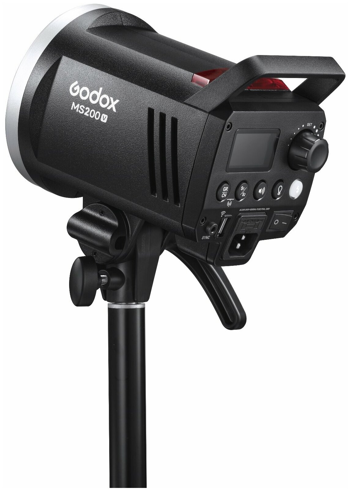 Вспышка студийная Godox MS200V Bowens (студийный моноблок), поддержка 2.4G X, свет для фото — фото 1