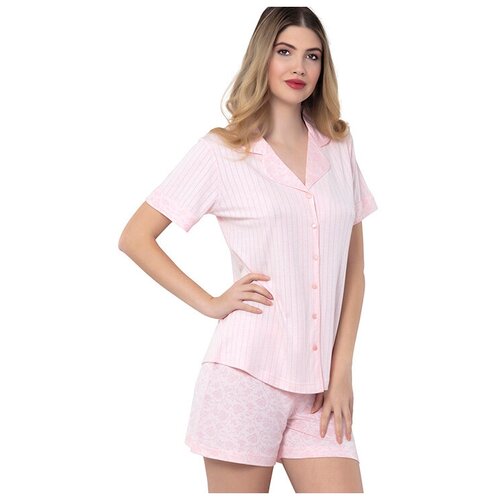 Reina №3202 пижама с шортами S бежевый