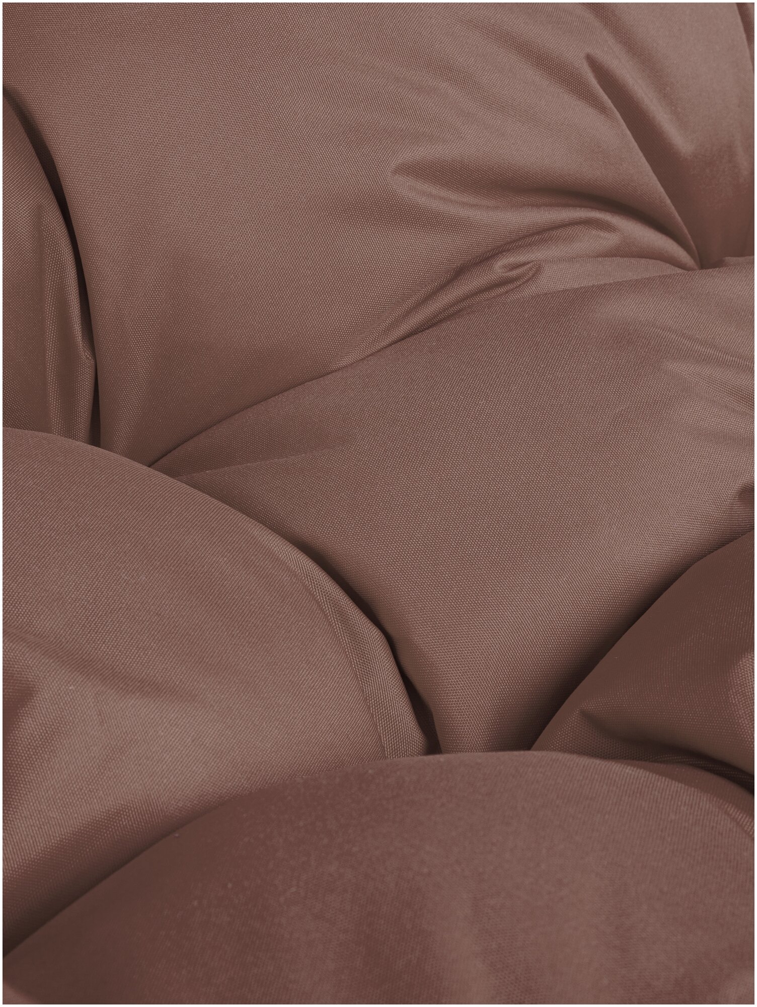Диван M-Group лежебока на подставке ротанг серый, коричневая подушка - фотография № 6
