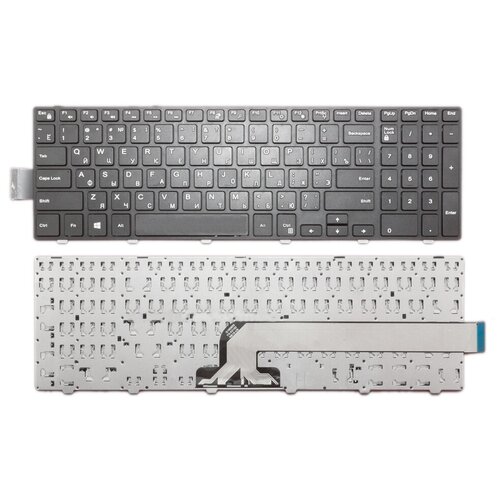 Клавиатура для ноутбука Dell Inspiron P51F русская черная с черной рамкой версия 1 96000₽