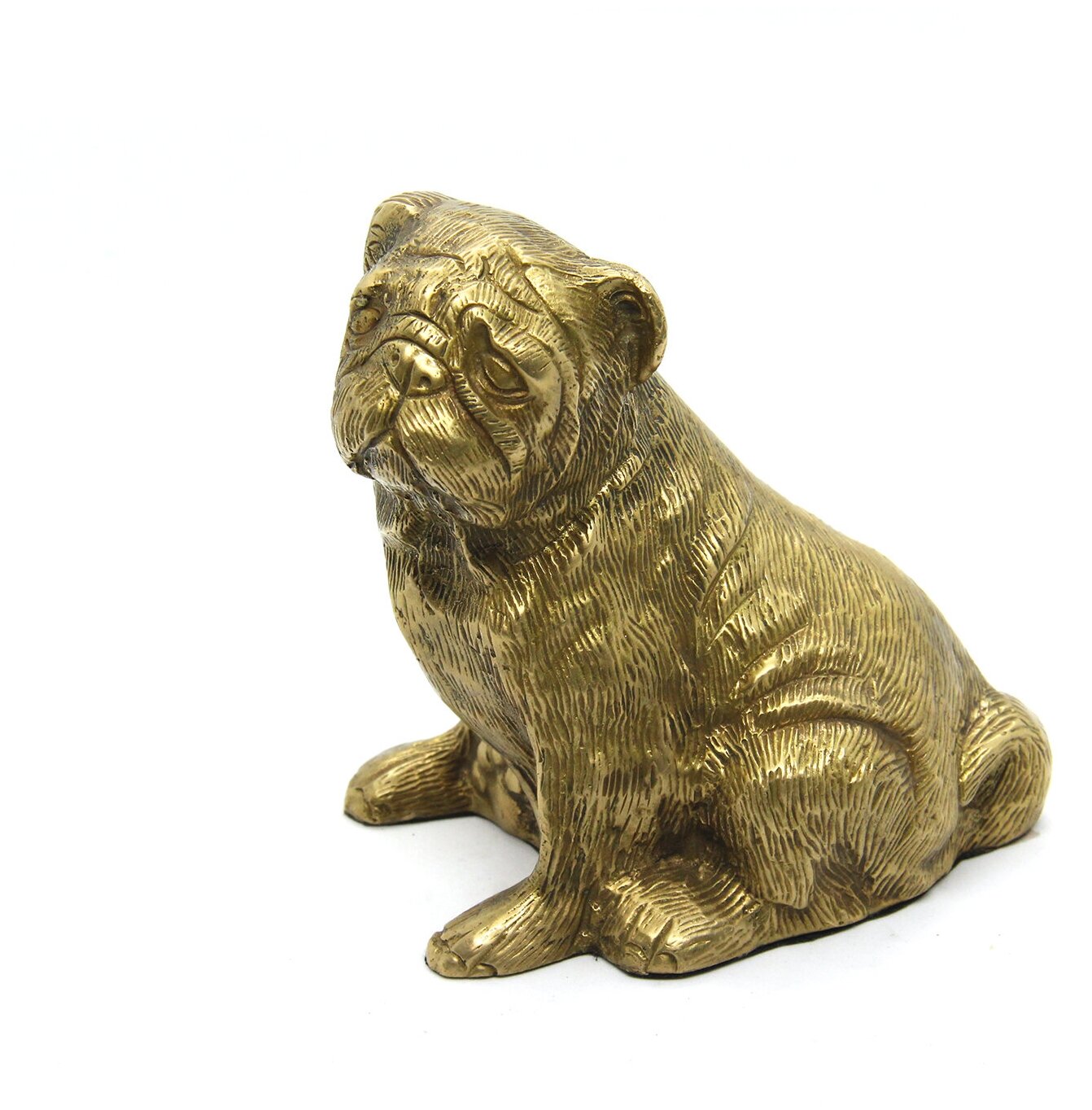 Статуэтка собаки "Мопс сидящий", бронза, 12.5*8.5*12.5см, вес 1.100кг Индия