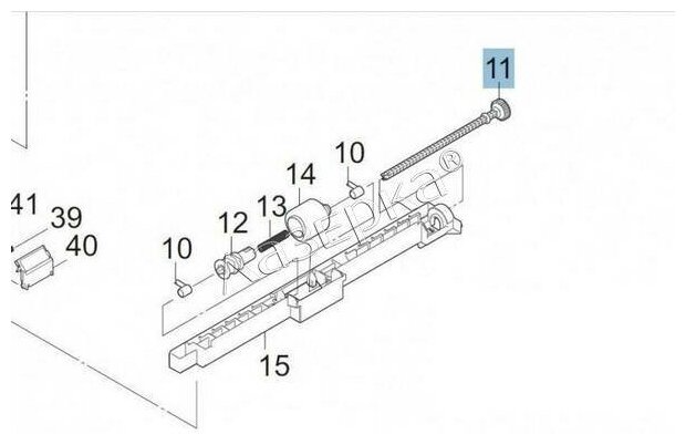 Ось узла подачи бумаги KYOCERA 302NG08241/302NG08240