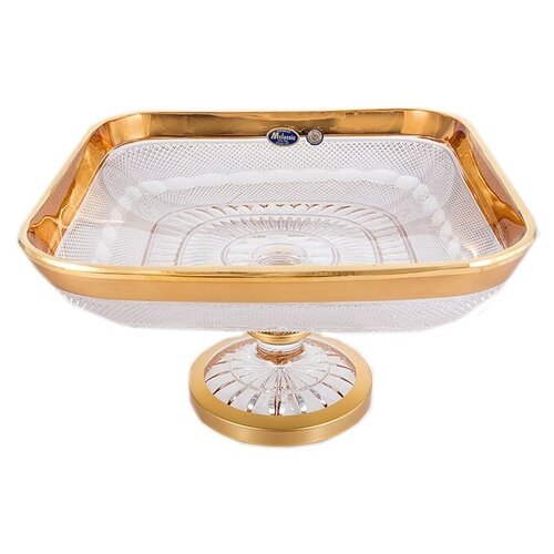 Ваза для фруктов на ножке Мозер Размер: 28 см Mclassic