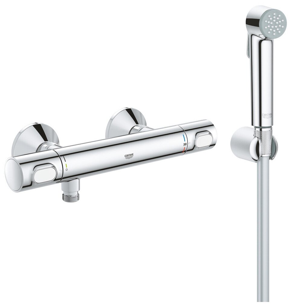 Душ гигиенический с термостатом 1 режим струи Grohe Grohtherm 500 34793354