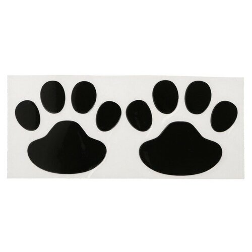 Наклейка на автомобиль Лапки черный 264₽