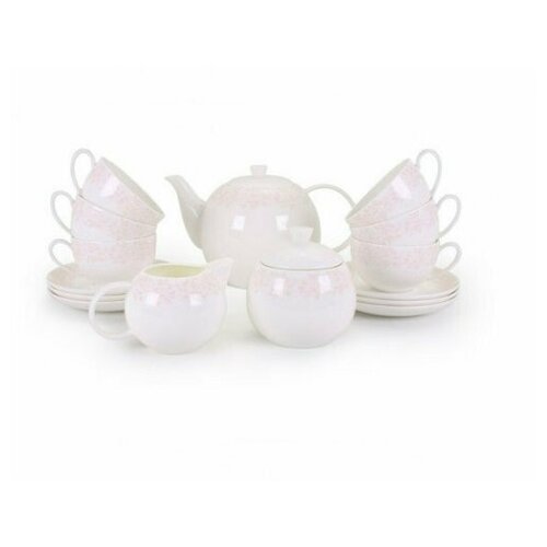 Акку 71567 А Костяной фарфор акку ч/сервиз Мария (6 персон,15 пр) цвет белый