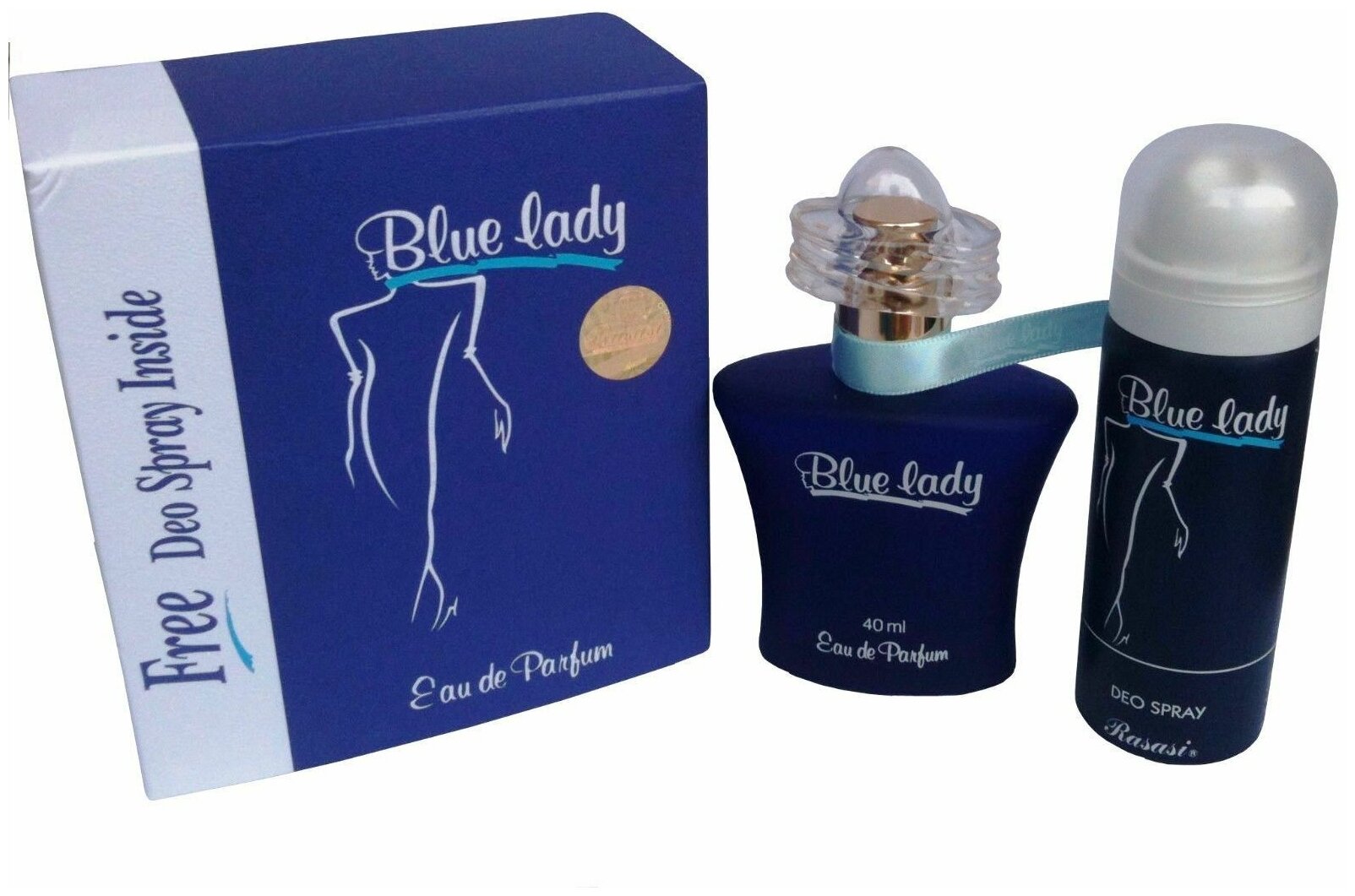 RASASI Blue Lady Женская парфюмерная вода 40 мл + Дезодорант 50 мл