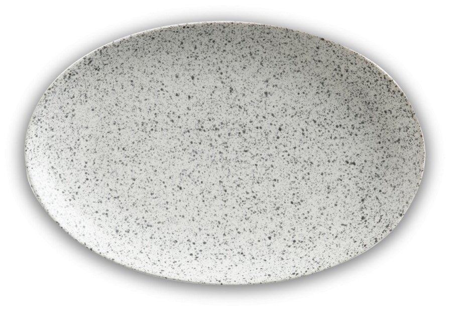 фото Тарелка овальная малая Икра, 25х16 см, пепел Maxwell & Williams