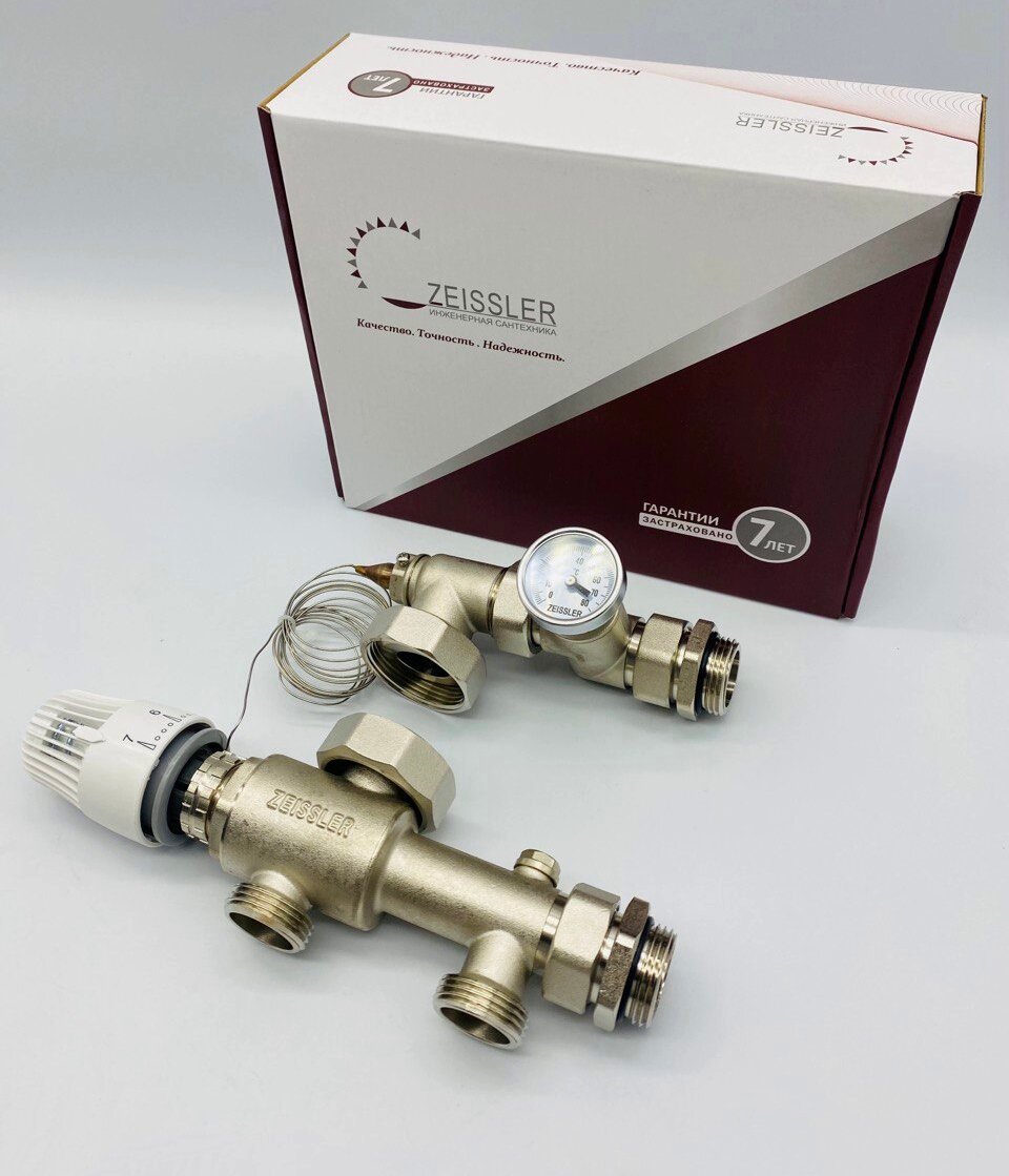 Насосно - смесительный узел для систем напольного отопления 1" ZEISSLER / (20-70°C) арт. ZMg.801.013270 — фото 8
