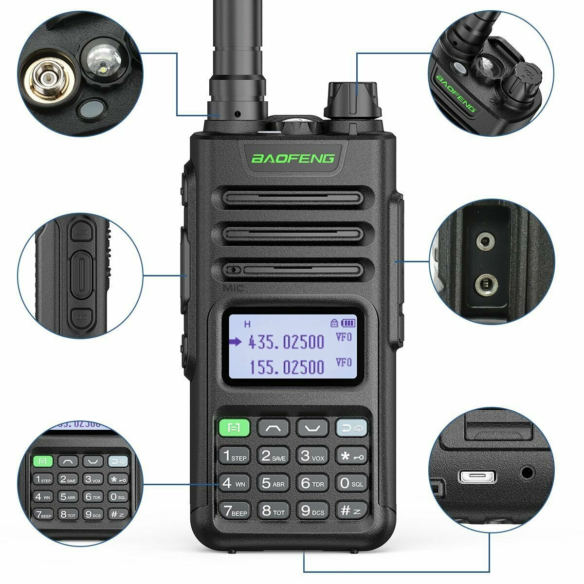 Рация (UHF/VHF) Baofeng UV-13 PRO V2 Черная