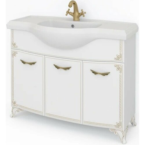 Классик-Д - Тумба напольная под умывальник\раковину Классик 105 Золото (1050X850X350)