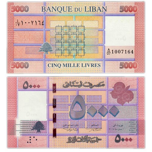 Ливан 5000 ливров 2014 банкнота номиналом 10 000 ливров 2014 года ливан