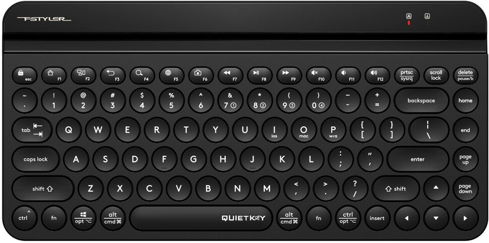Клавиатура A4Tech Fstyler FBK30 черный USB беспроводная BT/Radio slim Multimedia (FBK30 Black) FBK30 .