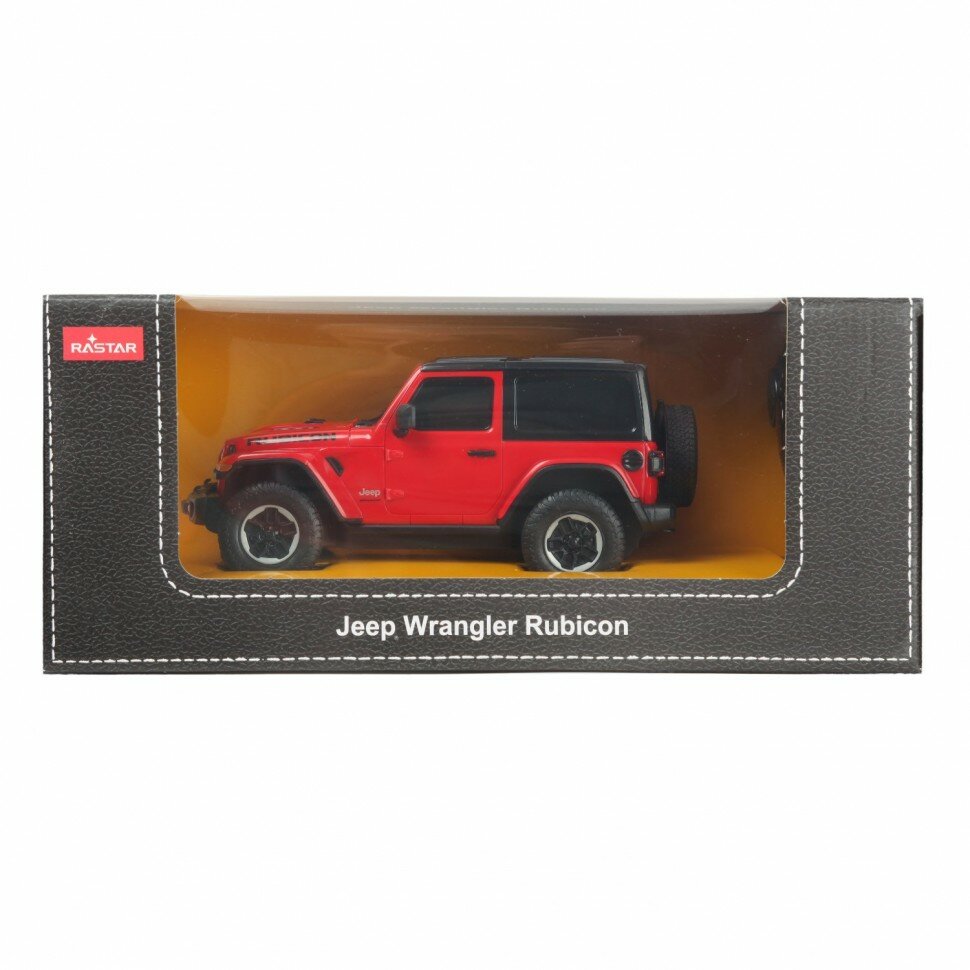 Машина Rastar РУ 1:24 Jeep Wrangler Rubicon Красная 79500-R