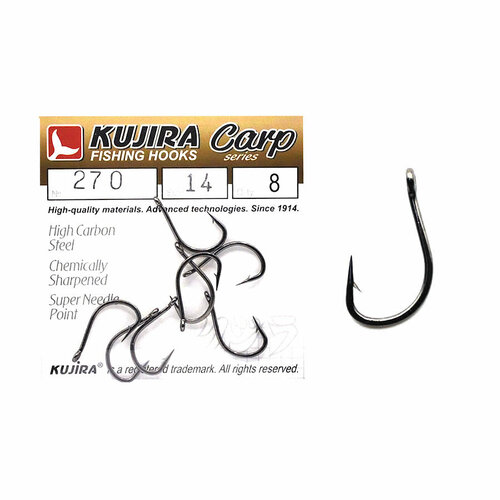 фото Крючки kujira carp 270bn №14 (8шт)