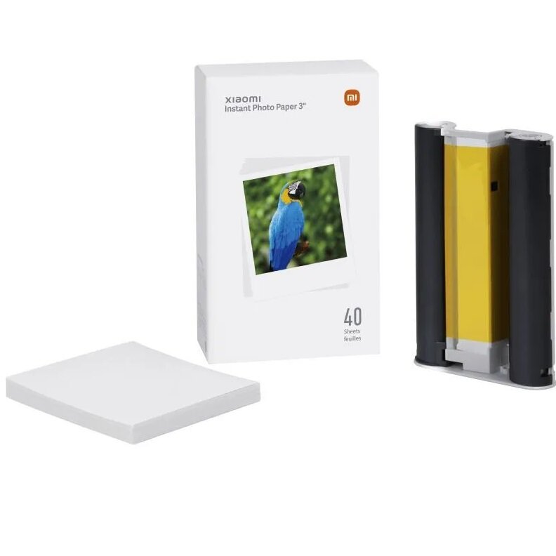 Бумага для фотопринтера Xiaomi Instant Photo Printer 1S Set Paper 3" (40 ШТ) (BHR6756GL)