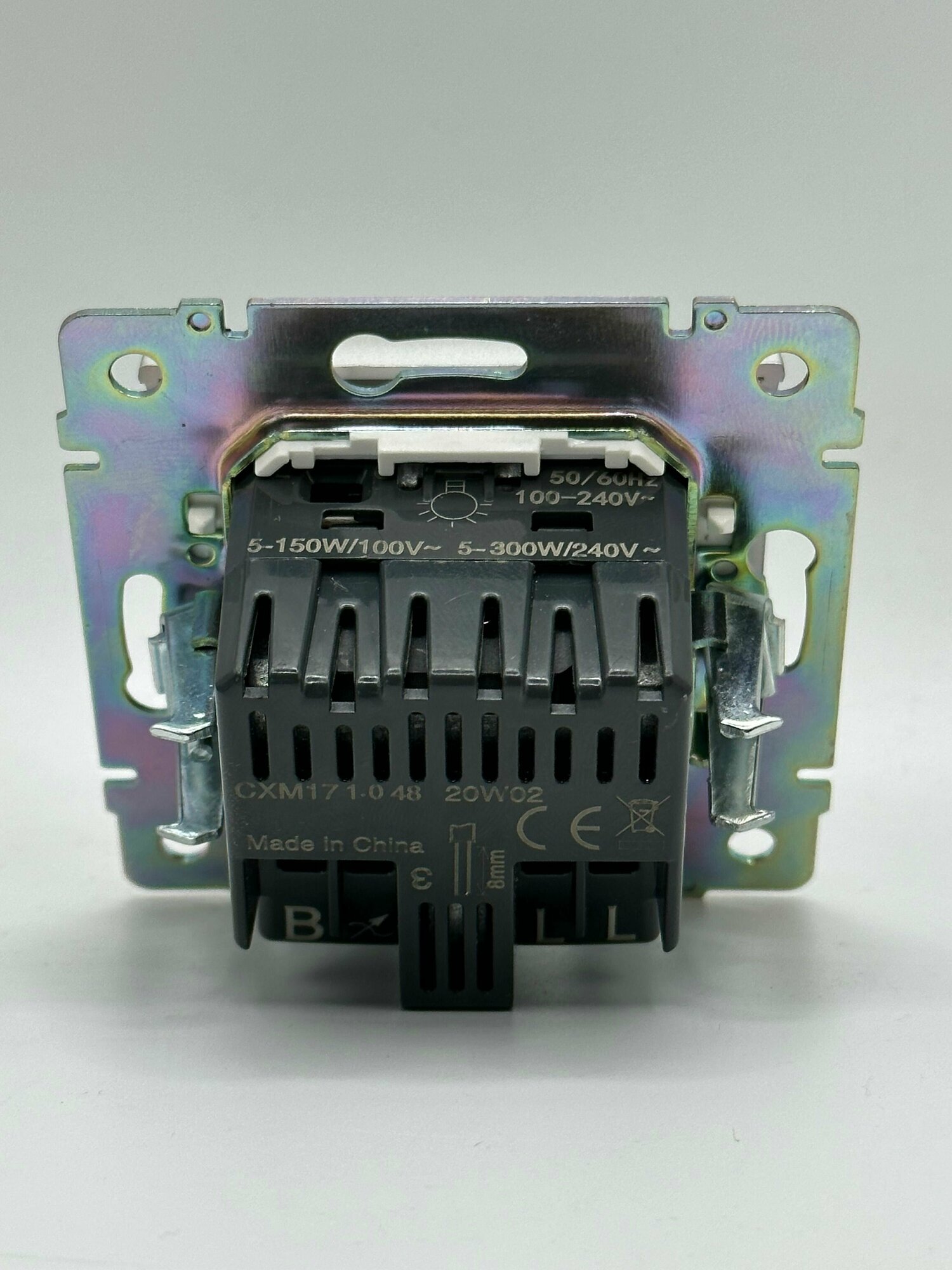 Valena 770263 Светорегулятор роторный (5-300 Вт, R+L+C, под рамку, скрытая установка, алюминий) Legrand - фото №7