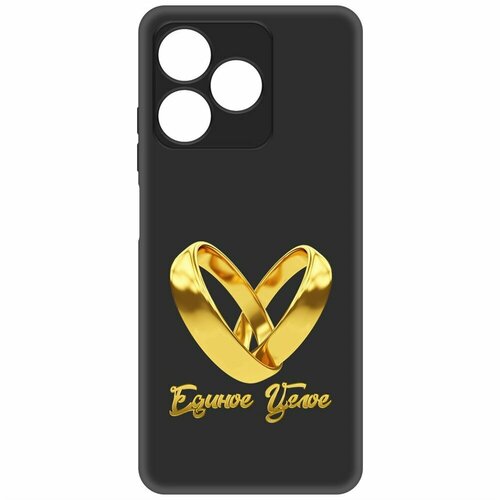 Чехол-накладка Krutoff Soft Case Единое целое для Realme C51 черный чехол накладка krutoff soft case единое целое для infinix hot 40 черный