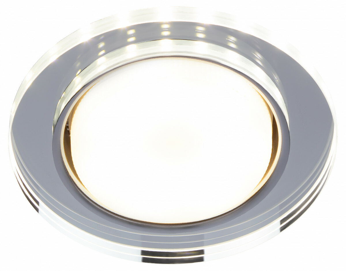 ЭРА Встраиваемый светильник со светодиодной подсветкой ЭРА DK LD51 MR GX53 зеркальный